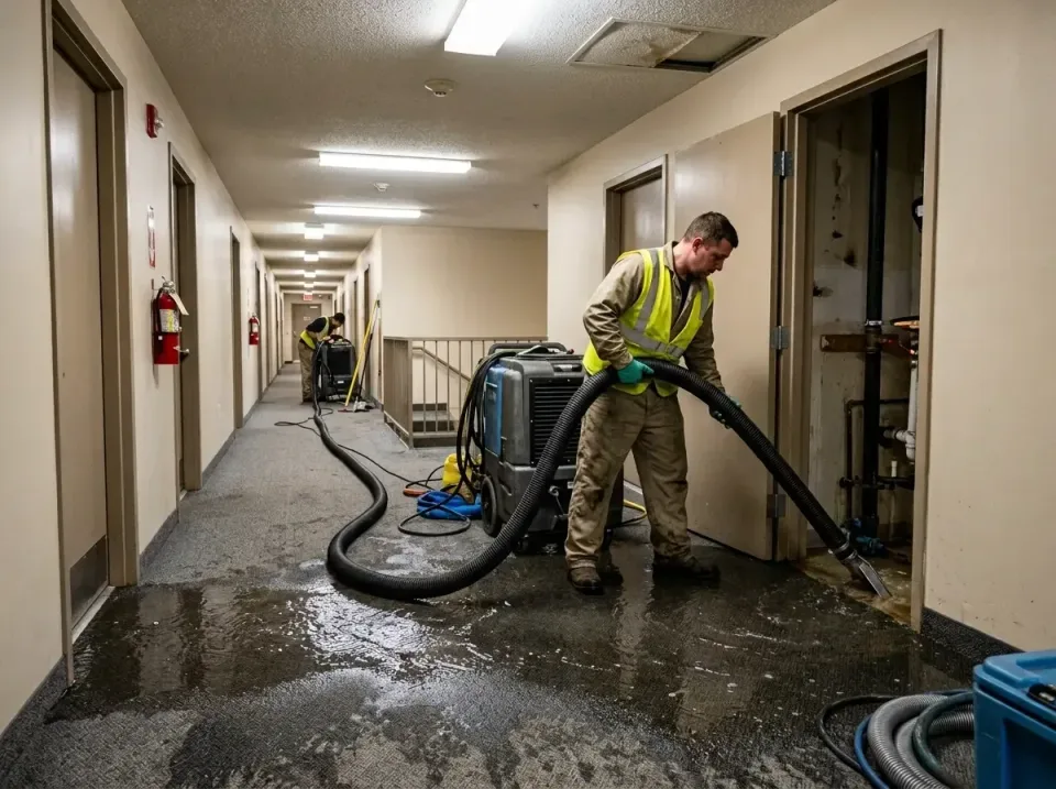 multi-unit-apartment-hallway-f-005 — frequently asked questions, Emergency Burst Pipe Water Extraction & Removal in Manitowo…